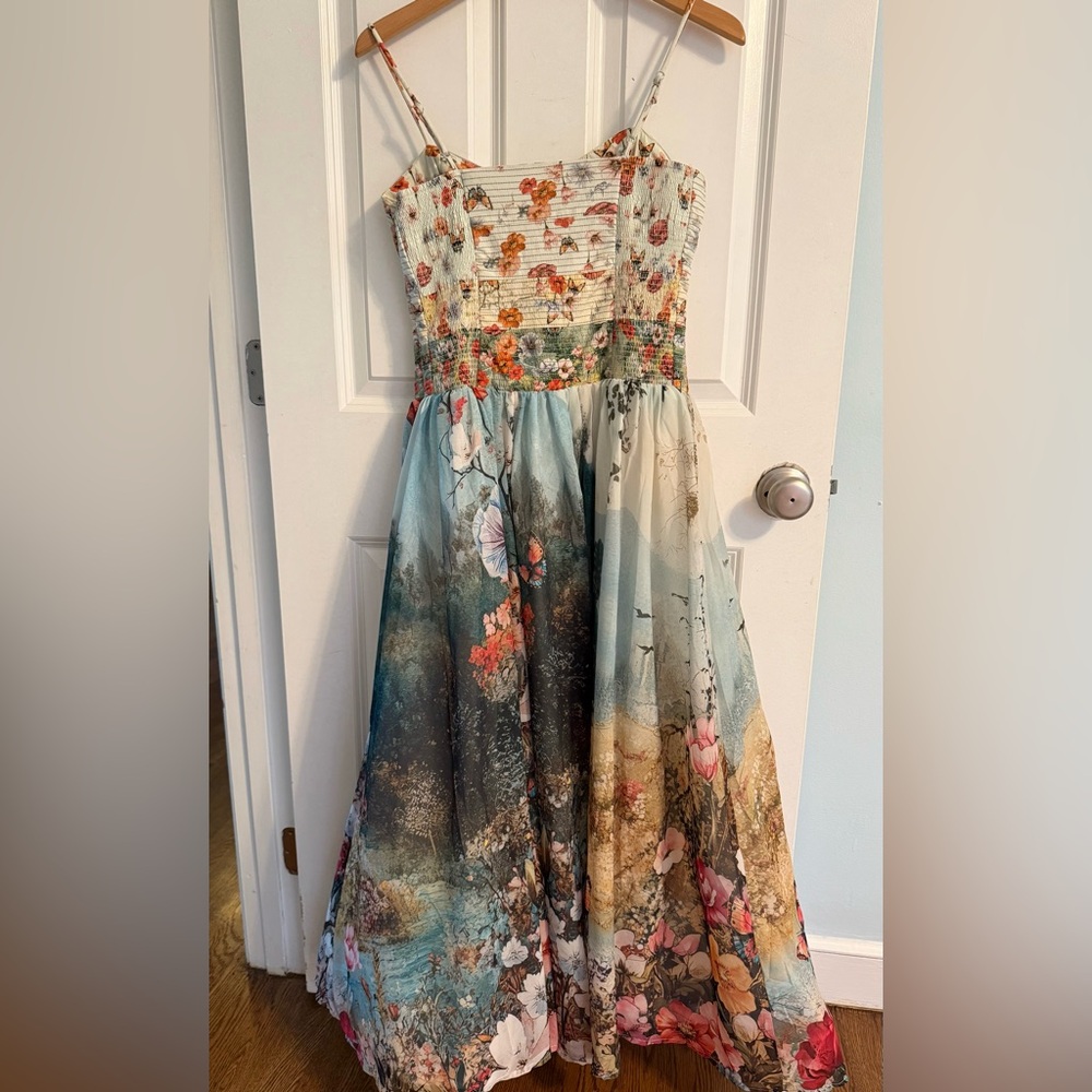 Anthropologie The Muse Basque-Waist Midi Dress Size S - Picture 6 of 7